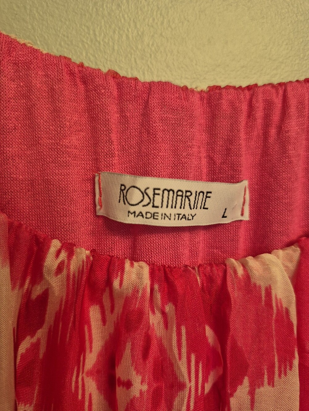 Rosemarine Women's Italian Beach Resortwear Pink Silk Blend Maxi Dress Size L - Picture 5 of 7